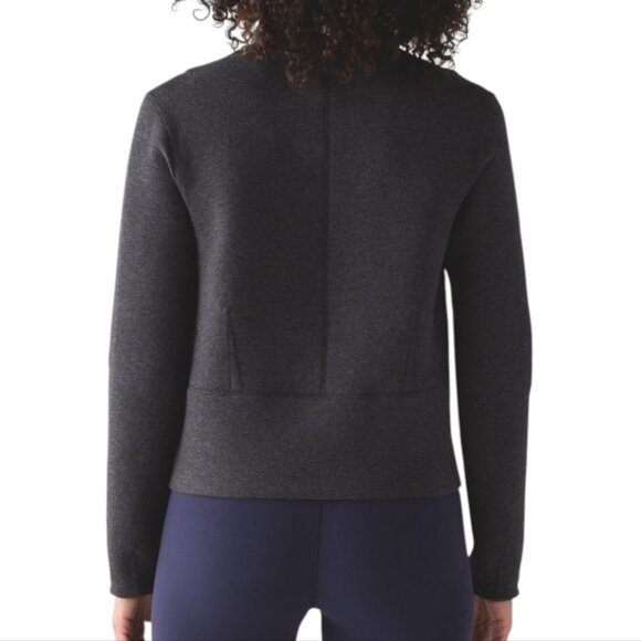 Lululemon City Bound Turtleneck Heathered Black Rel: 10/2016 Women's size 10 - Picture 3 of 12